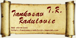 Tankosav Radulović vizit kartica